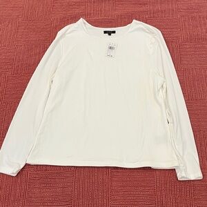 Eclipse XL wm’s Classic White Long Sleeve Top